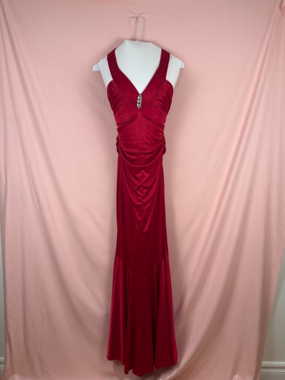 Vintage Red Evening Movie Star Gown